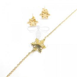 snowflake set (zestaw bransoletka z kolczykami)
